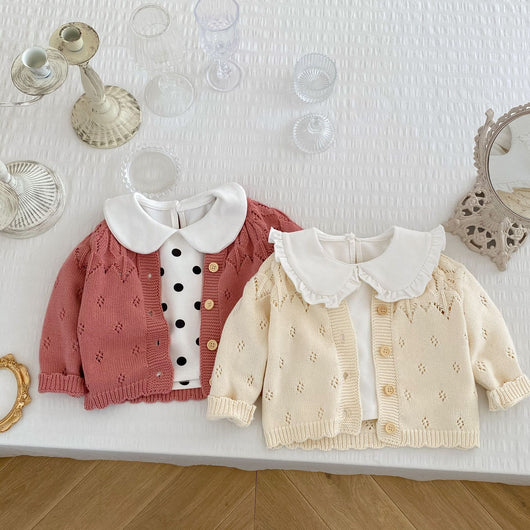 Chaqueta Tejida Calada para Niños - Diseño Versátil y Fresco - Image 9
