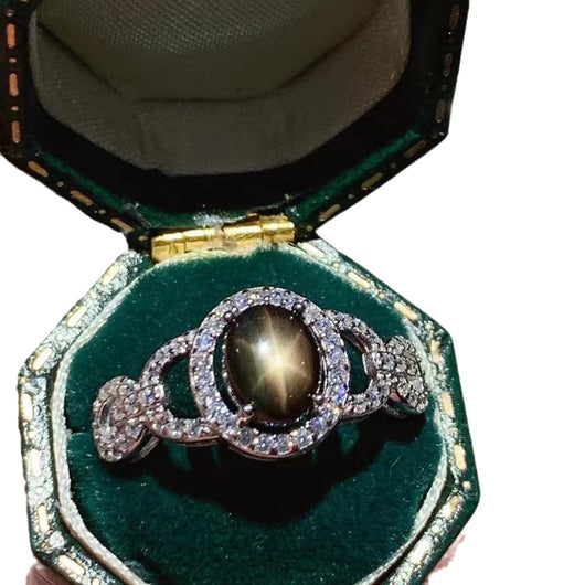 Anillo de Zafiro Estrella Natural para Mujer - Image 10