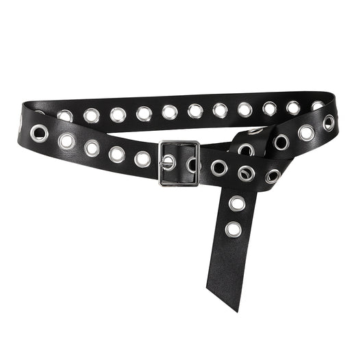 Cinturón Hueco Punk Hip Hop Unisex - Accesorios de Moda PU Suave - Image 12