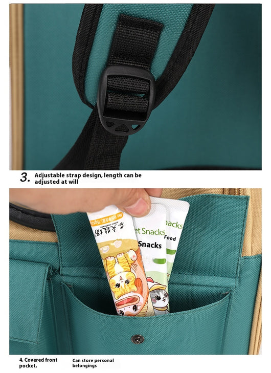 Mochila Transportadora Espacial para Gatos - Gran Capacidad Portátil - Image 27