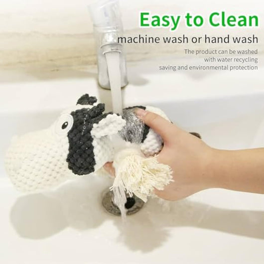 Juguete para Perros de Peluche Chirriante - Juguete Masticable Duradero para Perros Pequeños, Medianos y Grandes - Image 4