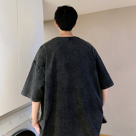 Camiseta Manga Corta Desgastada para Hombre - Image 5