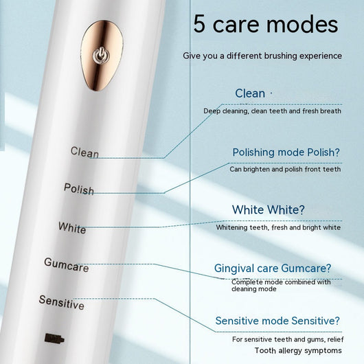 Four black soft-bristle replacement toothbrush heads for an automatic ultrasonic wave toothbrush. - Image 3