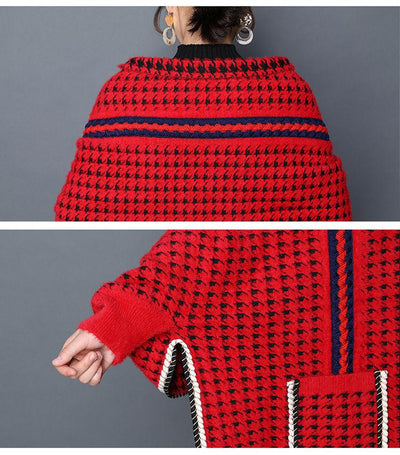 Chal Pata de Gallo para Mujer - Abrigo Grueso Otoño Invierno - Image 11