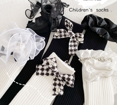 Calcetines Escolares Estilo Lolita con Encaje y Moño para Niñas - Image 13