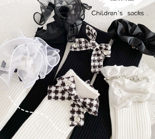 Calcetines Escolares Estilo Lolita con Encaje y Moño para Niñas - Image 13