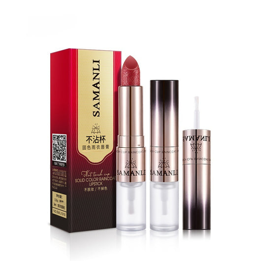 Labial Mate Resistente Sin Transferencia - Color Sólido Larga Duración - Image 5