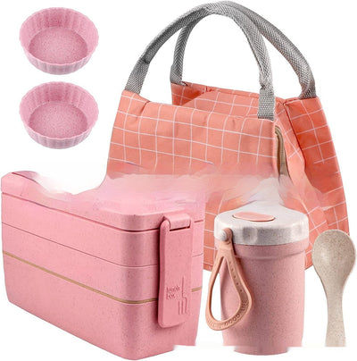 Set Completo de Lonchera Térmica Japonesa 8 Piezas con Bolsa Aislante y Recipientes para Sopa - Image 2