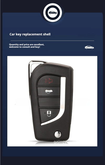 Carcasa de Llave Plegable para Toyota Camry y Highlander - Control Remoto 4 Botones - Image 8