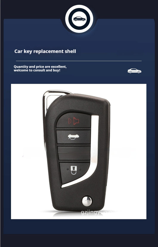 Carcasa de Llave Plegable para Toyota Camry y Highlander - Control Remoto 4 Botones - Image 8