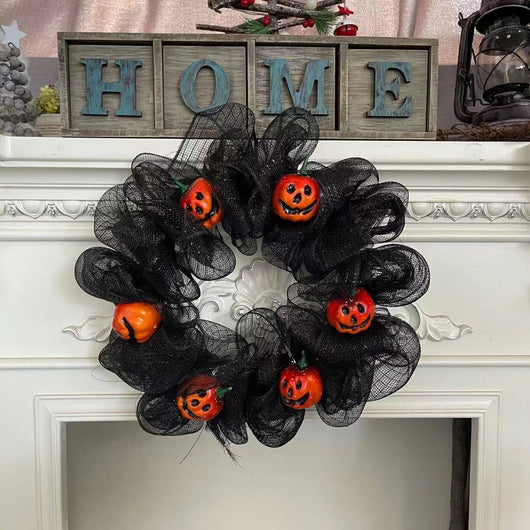Guirnalda Fantasma de Calabaza para Halloween - Decoración de Puerta - Image 3
