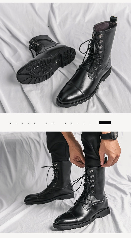 Botines Denim Locomotora con Cordones Otoño Invierno Negro - Image 25