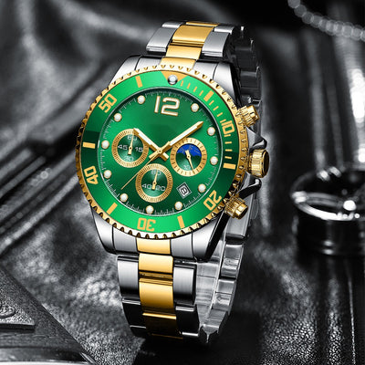 Reloj de Acero Inoxidable Casual de Seis Agujas - Image 9