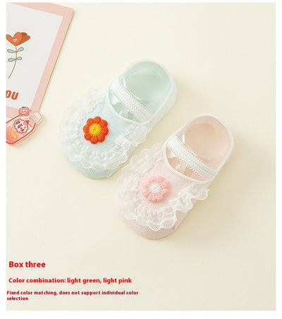 Calcetines Antideslizantes de Algodón Fino para Bebé y Niño Pequeño - Image 9
