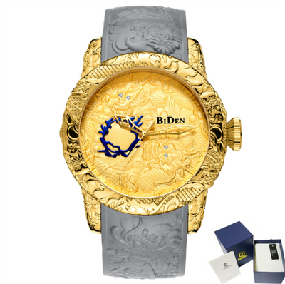 Reloj Deportivo Hombre Lujo Dragón 3D Sumergible Cuarzo Premium - Image 8