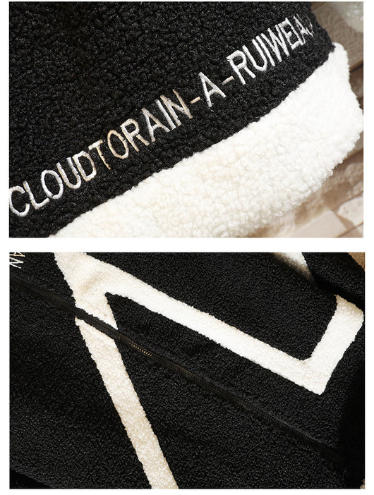 Chaqueta de Lana Cordero con Forro Polar para Hombre - Otoño e Invierno - Image 14