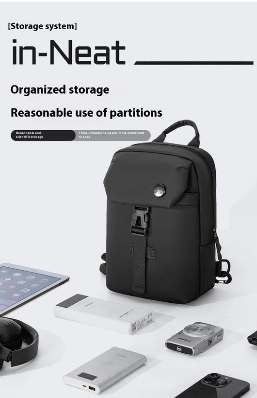 Mochila Casual de Gran Capacidad con Bolsa Pectoral - Diseño Moderno y Funcional - Image 25