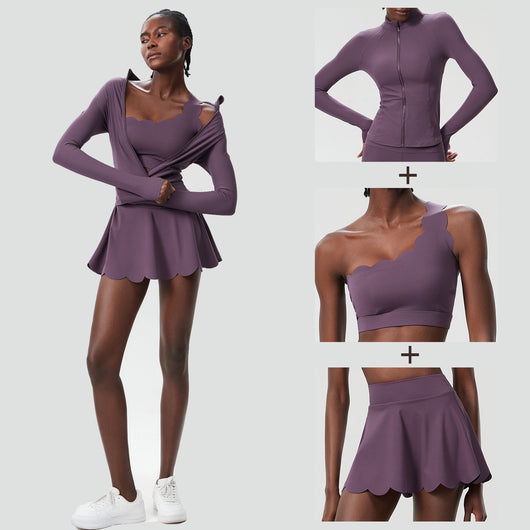 Conjunto Deportivo de Yoga Mujer 3 Piezas Secado Rápido - Image 7