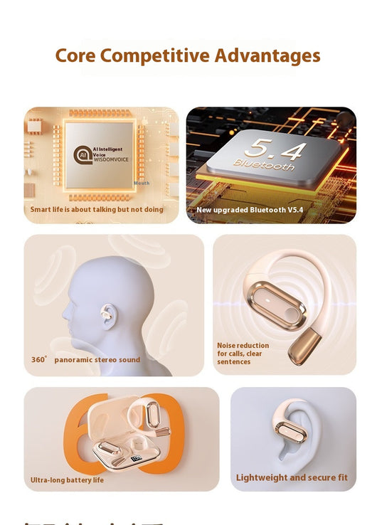 Auriculares Bluetooth con Micrófono - Diseño Ergonómico sin Conducción Ósea - Image 8