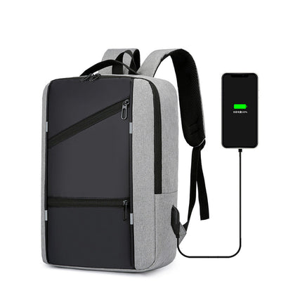 Mochila Ejecutiva para Hombre con Carga USB - Diseño Minimalista Multifuncional - Image 5