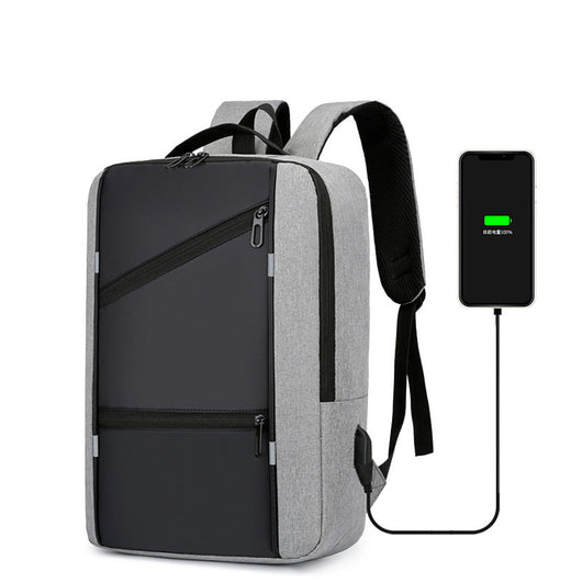 Mochila Ejecutiva para Hombre con Carga USB - Diseño Minimalista Multifuncional - Image 5