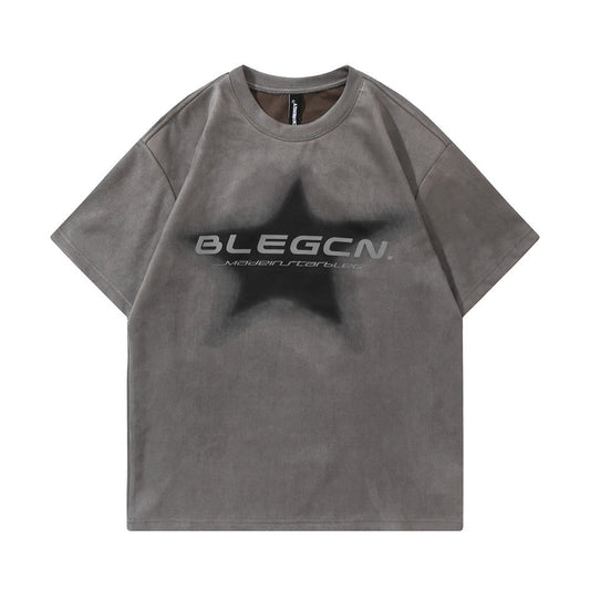 Playera Estampada con Estrella de Cinco Puntas para Hombre - Image 2