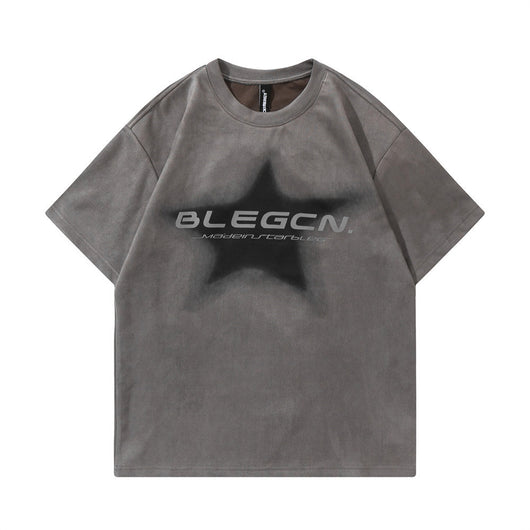 Playera Estampada con Estrella de Cinco Puntas para Hombre - Image 2