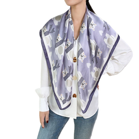 Pañuelos de Seda Estampados para Mujer - Hijab Versátil - Image 24