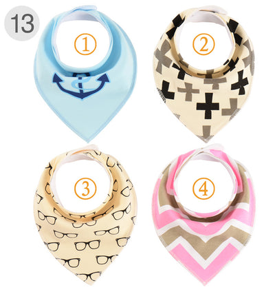 Baberos para Bebé de Algodón Puro Impermeables - Set de 4 Piezas - Image 37