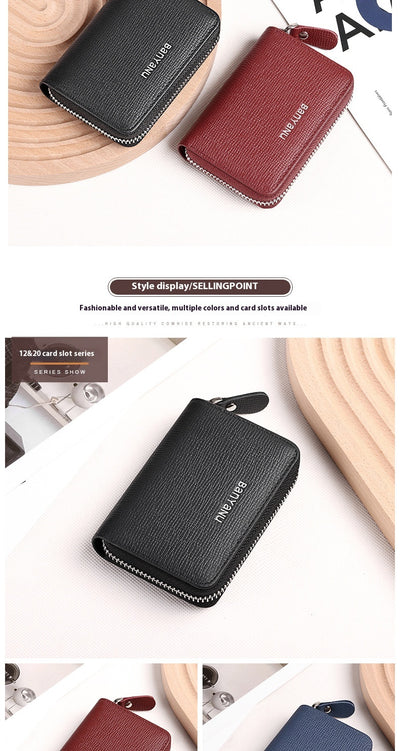 Cartera Minimalista de Cuero para Mujer - Organizador Compacto - Image 25
