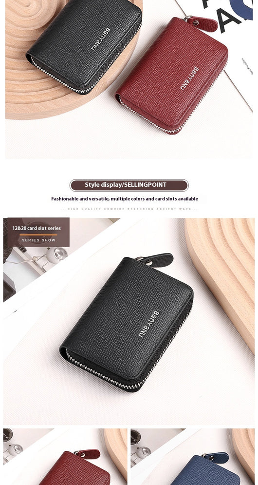 Cartera Minimalista de Cuero para Mujer - Organizador Compacto - Image 25