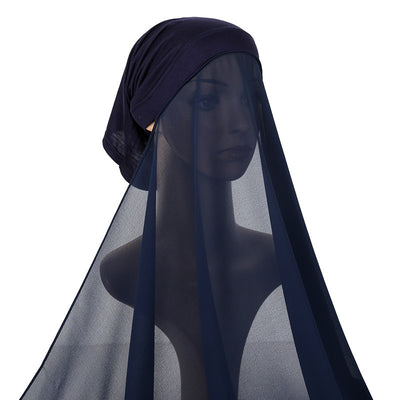 Traje de Gasa Perla para Mujer con Pañoleta Coordinada - Image 3