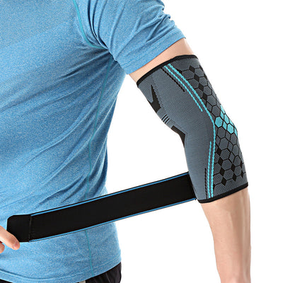 Protectores de Codo Deportivos con Correas Jacquard de Nylon