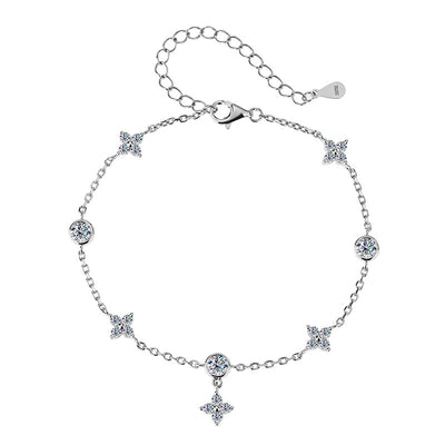 Pulsera de Moissanita Platinada en Plata 925 - Image 6