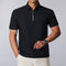 Camisa Casual Hombre Cuello Alto con Cierre - Manga Corta Transpirable