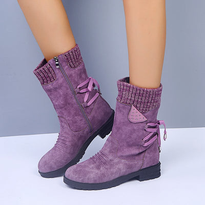 Botas de Invierno Martin con Tacón Grueso y Forro de Lana - Image 10