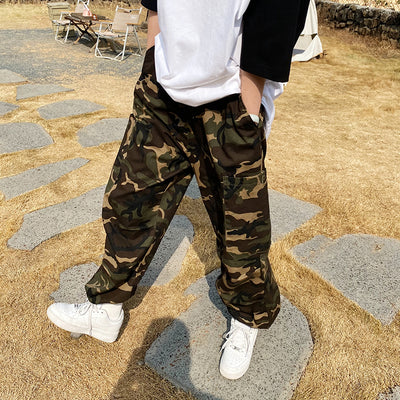 Pantalones de Trabajo Camuflaje Mujer Corte Recto Holgado - Image 8