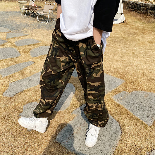 Pantalones de Trabajo Camuflaje Mujer Corte Recto Holgado - Image 8
