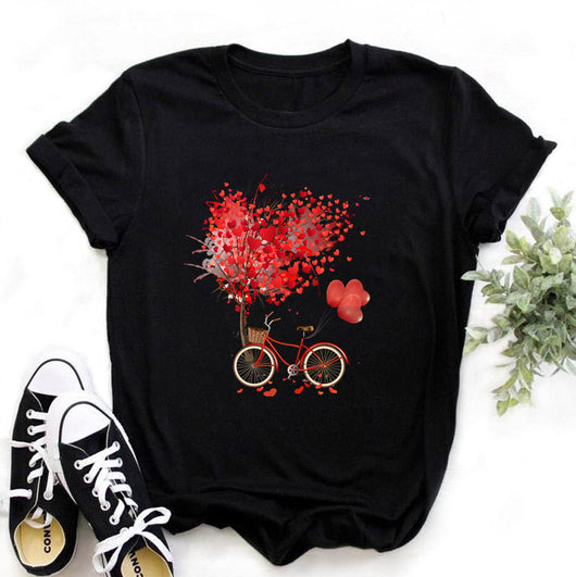 Playera Gráfica de Ciclismo Estilo Europeo para Mujer - Image 16