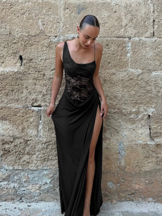 Vestido Maxi Elegante de Encaje Espalda Descubierta para Mujer - Image 7