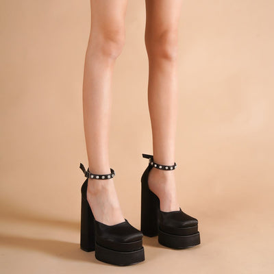 Tacones Plataforma 14cm con Brillantes Cristal - Image 50