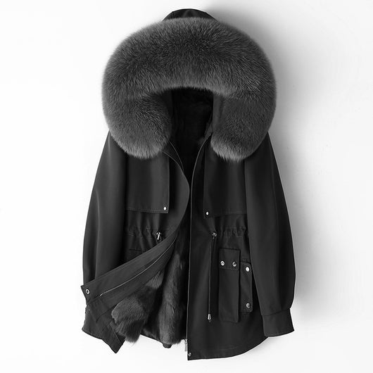 Abrigo Grueso con Forro Desmontable y Pelaje Térmico - Image 8