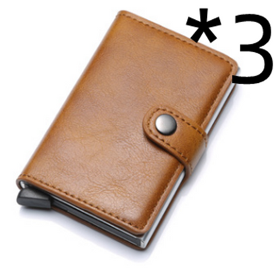 Billetera Vintage para Hombre con Protección RFID, Cuero y Aluminio - Image 34
