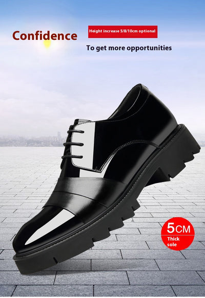 Zapatos Formales con Alzas Internas 10cm - Cuero Brillante Premium para Hombre - Image 10