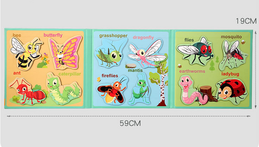 Puzzle Magnético 3D de Libros Plegables Avanzado para Niños - Image 15