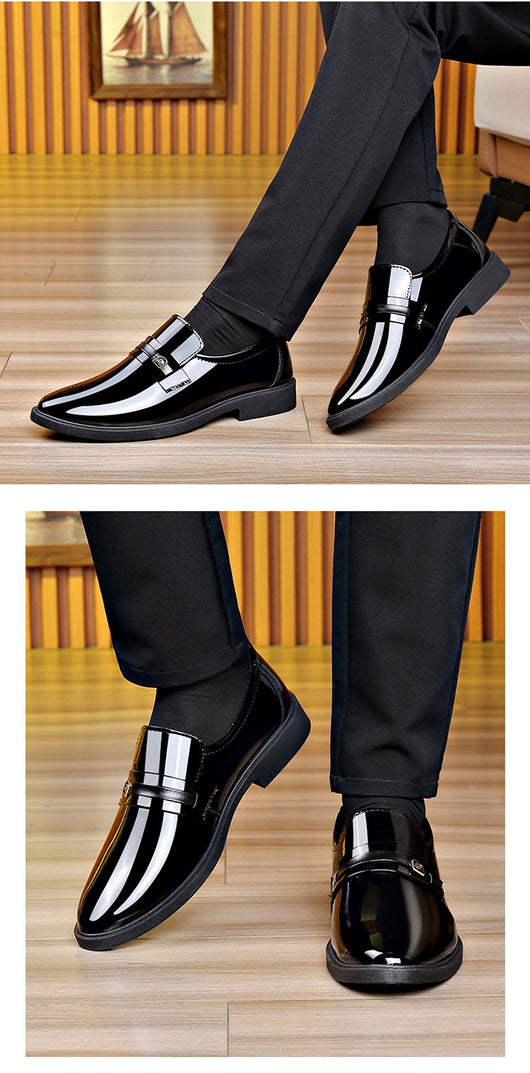 Zapatos de Cuero Elegantes con Diseño Slip-On Espejo - Image 18