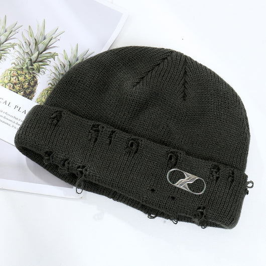 Gorro Tejido Hip Hop con Anillo Decorativo para Hombre y Mujer - Image 21