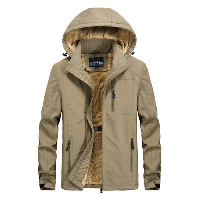 Chaqueta Acolchada con Capucha Térmica para Hombre Talla Grande - Image 4