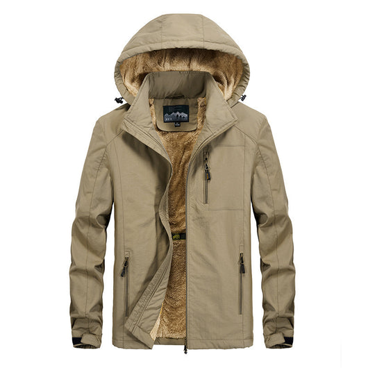 Chaqueta Acolchada con Capucha Térmica para Hombre Talla Grande - Image 4