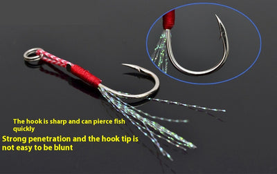 Anzuelo de Pesca Marina con Alambre Brillante y Placa de Hierro - Image 16